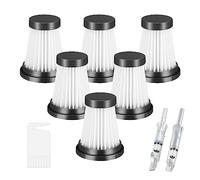 Fixbetter Lot de 6 filtres HEPA pour MOOSOO K12, K12 Pro, K13 Aspirateur sans fil, pour Genius Invictus One 1.0 X7, 2.0 Pièces de rechange pour aspirateur Filtre Filtres de nettoyage ménager