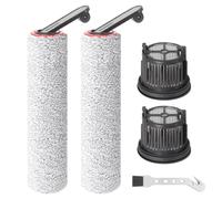 Fixbetter Rouleau de brosse de rechange et filtre HEPA pour Dreame H14 / H14 Pro / H14 Dual / H14 AE Aspirateur Eau et Poussière, 2 rouleaux de brosse + 2 filtres HEPA + 1 brosse de nettoyage