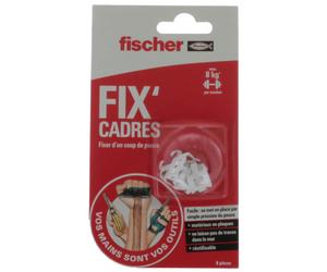 Fix'Cadres Fischer crochet blanc - 548871(x8)