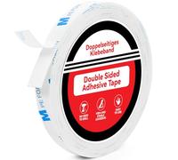 FIXCHORD Ruban Adhésif Double Face Extra Fort, 10mm Adhésif Double Face Imperméables, 1600T PE - Ruban de Montage Pour Intérieur et Extérieur, Mousse PE, Étanche, Fixation d'Objets