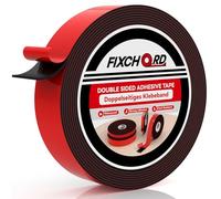 FIXCHORD Ruban Adhésifs Double Face Extra Fort, 5M*25MM Ruban de Montage Double Face, Imperméable et Ultra Résistant aux Hautes Températures Colles Adhesif pour Bureaux,Maison,Fixant,Extérieur