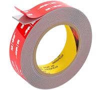 FIXCHORD Ruban Adhésifs Double Face Extra Fort, Ruban Adhésif de Montage Solide et Imperméable pour Bande Lumineuse LED, Voiture, Décoration de la Maison et du Bureau, Gris (15.4FT×0.98IN)