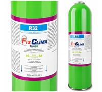 FixClima R32 PlusOil - Recharge pour climatisation domestique - Gaz de rechange pour split et mobile AC - Facile à utiliser, meilleure performance de refroidissement, respectueux du climat - 400 g