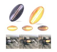 FIXCOR 2 Pièces Feu De Position Latéral Dynamique Clignotant Pour Vauxhall Pour Agila Mk2 2008-up (Dynamic Crystal)