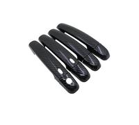 FIXCOR Accessoire Voiture Pour Suzuki Pour Ertiga 2012 2013 2014 2015-2018 Autocollant Couverture Poignée Porte Automatique Décoration Fibre Carbone Noire(1 Keyhole 2 Button)