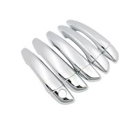 FIXCOR Accessoires De Voiture Pour Peugeot Pour Partner Pour Rifter Chrome Poignée De Porte Cover(5 Handle 1 Keyholes)