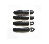FIXCOR Accessoires Poignée De Porte Pour SEAT Pour Leon 1M MK1 1P MK2 Pour Cupra FR Poignées De Porte En Plastique Imitation Fibre De Carbone(4DK-2)