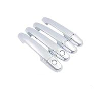 FIXCOR Accessoires Pour Toyota Pour Hilux MK7 2012 2005~2014 2011 Autocollant Style Décoration Peinture Chromée Couvercle Poignée Porte Voiture Automatique(2Keyholes 4door silver)
