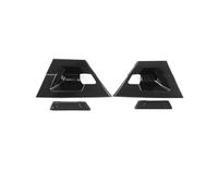 FIXCOR Accessoires Voiture ABS Carbone Poignée Porte Garniture Cadre Autocollant Couverture Décoration Extérieure Moulage Pour Toyota Pour C-HR 2017-2020(Rear Black)