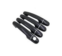 FIXCOR Autocollant De Poignée De Porte En Fibre Carbone Noire Pour Toyota Pour Corolla E120 E130 2000 2001 2002 2003 2004 2005 2006 Accessoires De Voiture(Handle 1 Keyhole)