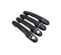 FIXCOR Autocollant De Poignée De Porte En Fibre Carbone Noire Pour Toyota Pour Corolla E120 E130 2000 2001 2002 2003 2004 2005 2006 Accessoires De Voiture(Handle 2 Keyhole)