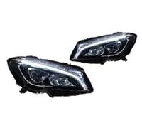 FIXCOR Bloc Optique Avant Pour Mercedes Pour Benz CLA W117 CLA200 CLA250 2016-2019 Phares LED Avec Lentilles De Projection(White light,2016-2019)