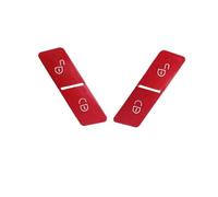 FIXCOR Cache De Bouton De Verrouillage De Porte Avant Pour E GLK W204 W207 W212 C200 GLK260 E300 20490584(Red 1 Pair)
