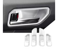 FIXCOR Cadre décoratif de poignée intérieure de porte Cadre de bouton POUR Land Cruiser 250 pour Rankle 250 TRJ250W GDJ250W 2024 (LHD-Silver)