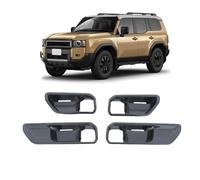 FIXCOR Cadre décoratif de poignée intérieure de porte Cadre de bouton POUR Land Cruiser 250 pour Rankle 250 TRJ250W GDJ250W 2024 (RHD-Black)