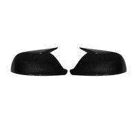FIXCOR Coque De Protection Noire Brillante pour Rétroviseurs Latéraux Compatible avec Les Modèles pour Q5 8R Q7 4L SQ5 2009-2016(Carbon Look)