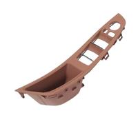 FIXCOR Couvercle de boîte de rangement de cadre de commutateur de siège de conducteur, pour série 5 F10 F11 F18 520 523 2010-2017 (LHD RedBrown)