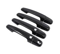 FIXCOR Couvercle De Bol De Poignée De Porte Voiture Chromé En Fiber Carbone Accessoires Style Pour Mitsubishi L200 Pour Triton Pour Pick-up 2006 - 2014 (A)