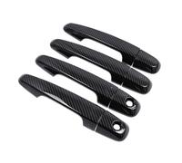 FIXCOR Couvercle De Bol De Poignée De Porte Voiture Chromé En Fiber Carbone Accessoires Style Pour Mitsubishi L200 Pour Triton Pour Pick-up 2006 - 2014 (C)