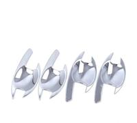 FIXCOR Couvercle De Bol De Poignée De Porte Voiture Chromé En Fiber Carbone Accessoires Style Pour Mitsubishi L200 Pour Triton Pour Pick-up 2006 - 2014 (H)