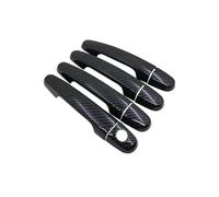 FIXCOR Couverture Poignée Porte Voiture Pour Toyota Pour Hilux MK7 2005 2006~2014 Autocollant Style Décoration Peinture Chromée Accessoires Automobiles(1Keyholes 4door black)