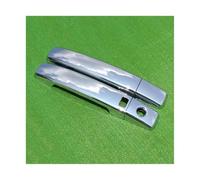 FIXCOR Ensemble Garnitures Poignée Porte Chromées Pour Nissan Pour Pathfinder R51 2006 2007 2008 2005-2012 2009 Pour Accessoires Voiture 4portes Autocollants(1 Button)