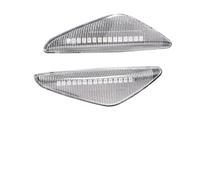 FIXCOR Feu Clignotant Latéral 2 Pièces Feu De Position Latéral Dynamique LED Clignotant Clignotant Indicateur Blinke Voiture Style Pour X5 E70 X6 E71 E72 X3 F25 2011-2017 (Dynamic Crystal Type)