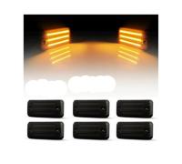 FIXCOR Feu Clignotant Latéral Feux Latéraux Dynamiques LED Pour Volvo FE FL MK2 2006 - 2021 2 Pièces Clignotants De Voiture (6PCS Black)