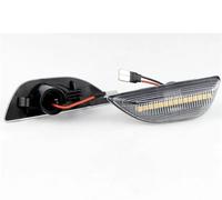 FIXCOR Feu Clignotant Latéral Indicateur De Position Latéral Led 2 Pièces Pour Opel Pour Mokka/Mokka X 95994973 2012 - 2020 (2pcs Clear yellow)