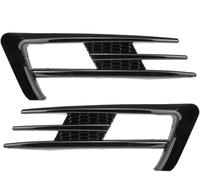 FIXCOR Grille De Pare-chocs Inférieure Feu Antibrouillard Pour VW Pour Golf 7 MK7 GTI 2014-2017 Paire De Grilles Feux Antibrouillard Avant De Voiture (Glossy Black)