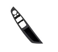 FIXCOR Housse de protection pour poignée de porte intérieure de voiture en fibre de carbone pour Série 5 F10 F18 2011 2012-2017 (Black Driver RHD)