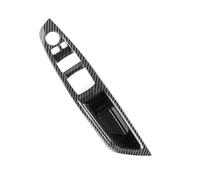 FIXCOR Housse de protection pour poignée de porte intérieure de voiture en fibre de carbone pour Série 5 F10 F18 2011 2012-2017 (Carbon Driver RHD)