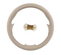 FIXCOR Housse De Volant De Voiture en Cuir Artificiel pour Mercedes pour Benz Classe E W211 E230 E350 E280 Classe CLS CLS 350 500 G AMG SL CLK (Color : Beige)