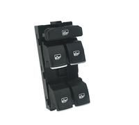 FIXCOR Interrupteur De Commande Principal De Lève-vitre Électrique Rouge/blanc Pour VW Pour Golf MK7 Et Pour Passat B8 2014-2018 5G0959857(ElectroplateRed)