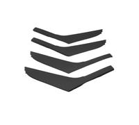 FIXCOR Lot de 2/4 pièces de garniture panneau couverture poignée porte voiture remplacement pour VW pour Golf 6 Sedan pour GTI MK6 2009-2014 (Black 4PCS)