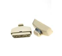 FIXCOR Lot De 2 Clips Pour Pare-soleil Pour Skoda Pour Fabia Pour Octavia Pour Superb(Beige 2Pcs)