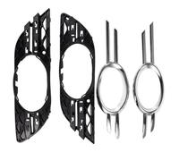 FIXCOR Lot De 4 Garnitures De Calandre Chromées Pour Phares Antibrouillard Pour Mercedes Pour Benz 2007-2009 W211 E320 E350 E550 E63 Amg