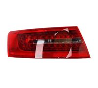 FIXCOR Para A6 C6 S6 Quattro RS6 Sedan 2009 2010 2011 Lámpara De Cola Del Coche Luz De Parada Lámpara De Señal De Giro 4F5945095J 4F5945096J (Outside-Left)
