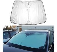 FIXCOR Pare-Soleil Pare-Brise Avant Voiture pour Peugeot 5008 2010 2011 2012 2013 2014, Pare Soleil Voiture Pliable, Pare Soleil Pare Brise Avant, Protection UV Isolation Thermique,Silver