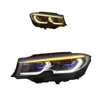 FIXCOR Phares Avant LED Tricolores Avec Feux De Jour Stop Et Clignotants Pour Série 3 G20 G28 2018-2022(High end)