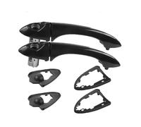 FIXCOR Pièces Poignée Porte Extérieure Accessoires Pour X5 E53 2005 2000~2006 Voiture Gauche Droite Avant Extérieur Poignée Porte Extérieure On-off Noir(2pc right hand drive)