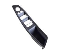 FIXCOR Poignée intérieure de porte avant gauche Panneau de porte intérieur Siège conducteur pour Série 5 F10 F11 F18 Bouton Interrupteur Cadre Rangement (Black-Panel)