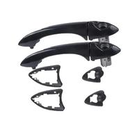 FIXCOR Poignée Porte Extérieure Avant Gauche Droite Voiture Marche-arrêt Noire Pour X5 E53 2000~2006 Pièces Poignée De Porte Extérieure Accessoires(2Pcs Left hand drive)