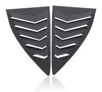 FIXCOR pour Chevy pour Camaro LS LT RS SS 2010-2015 Fenêtre Latérale Scoop Persiennes Fenêtre Visière Couverture Soleil Pluie Pare-Soleil (Color : Noir)