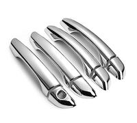 FIXCOR Pour Citroen C4 Pour Picasso Pour Grand C4 Pour Picasso 2014-2019 Chrome Poignée Porte Voiture Couverture Garniture Autocollant Style Accessoires (Argent)