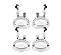 FIXCOR Pour Dodge Pour Nitro 2007-2011 Lot De 4 Poignées De Porte Intérieures De Voiture 68004828AA 68004829AA Poignée De Porte En Chrome Satiné