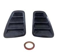 FIXCOR Pour Fiat 500 Et Abarth 595 695 2016-2024 2 Pièces Couvercle Feu Arrière En Fibre De Carbone Autocollant Décoratif Accessoires Extérieurs De Voiture (Carbon Look)