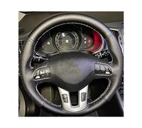 FIXCOR pour Kia pour Sportage 3 2011-2014 pour Kia pour Ceed 2010-2012 Cousez À La Main Couverture De Volant De Voiture Couverture De Volant De Voiture (Color : Red Thread)