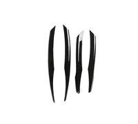 FIXCOR Pour Land Rover Pour Evoque 2019 2020 2021 2022 2023 2024 Garniture De Couvercle De Phare Antibrouillard Avant 4 Pièces ABS Noir Brillant (Glossy Black)