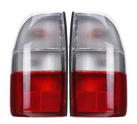 FIXCOR pour Mitsubishi L200 MK3 1995 1996 1997 1998 1999 2000 2001 2002-2006 Feu Arrière De Voiture en Accessoires Transparents Et Rouges Feux arrières Auto(A Pair)